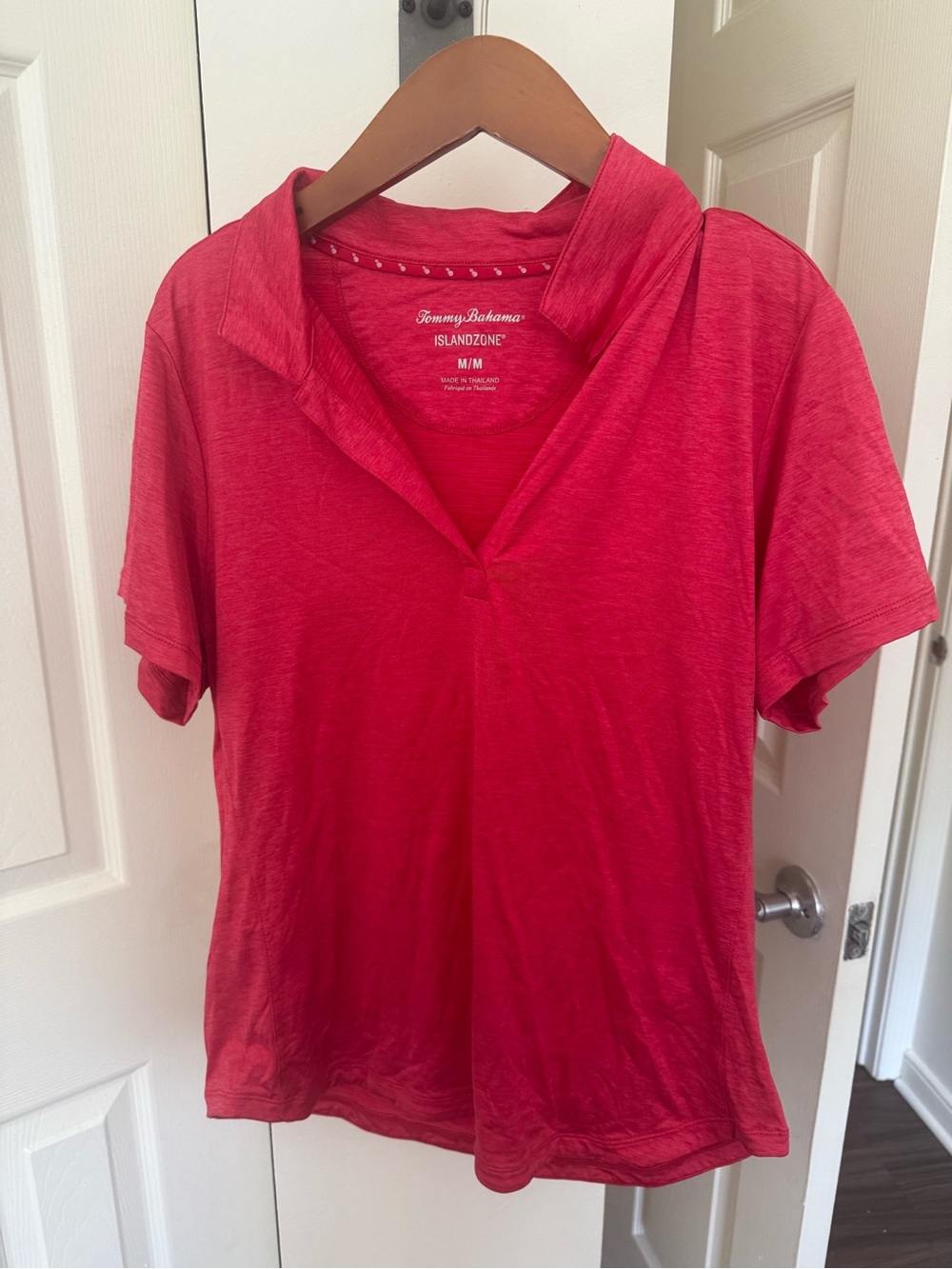 Tommy Bahama Dark, Hot Pink Short-Sleeve IslandZone Polo Top
